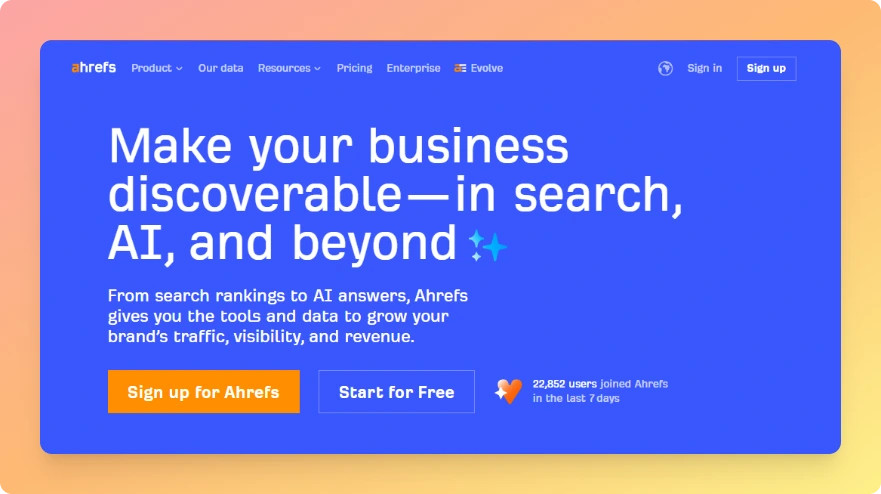 Ahrefs Competitor and Content Gap Research